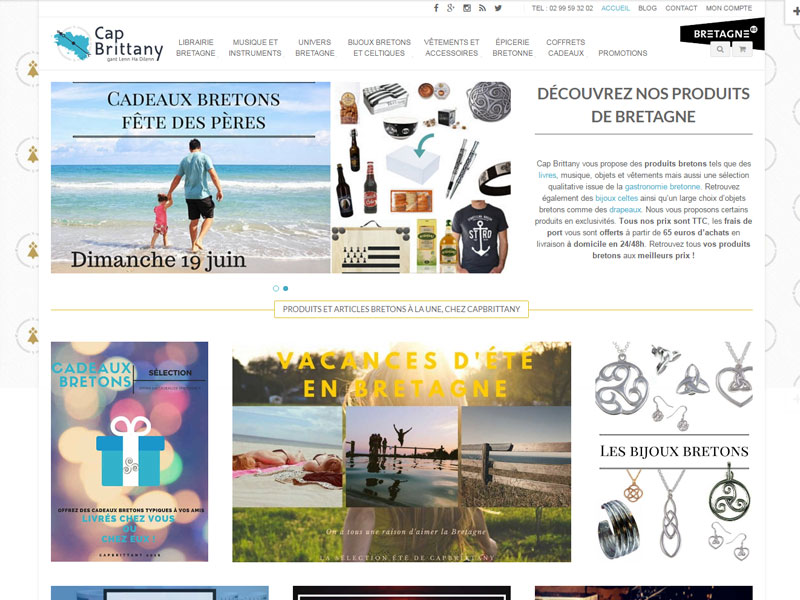 Cap Brittany, boutique en ligne de produits bretons