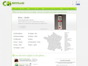Co recyclage vous permet de donner ou récupérer des objets.