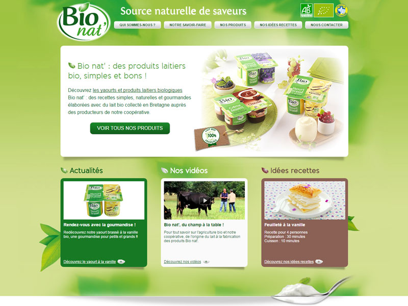 Bio nat ce sont des produits laitiers, bio, simples et bons