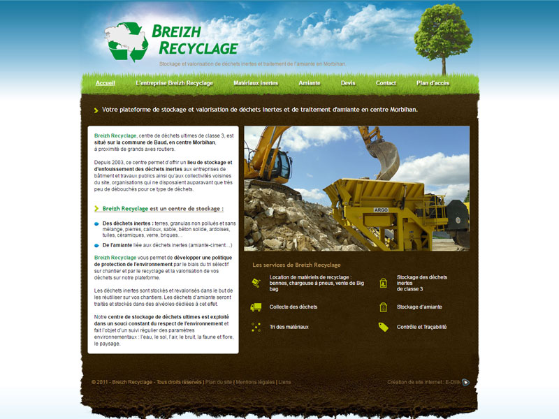Breizh recyclage, traitement et stockage de déchets morbihan