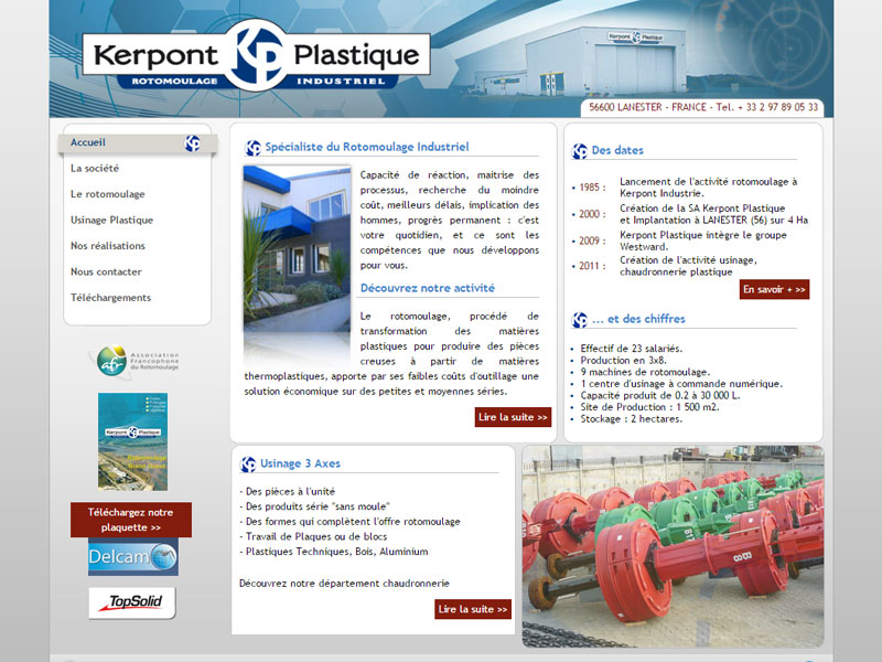 Kerpont Plastique ets le spécialiste du rotomoulage industriel