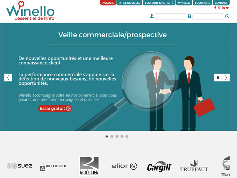 Winello, veille sur internet et revue de presse