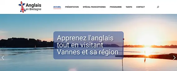 miniature du site internet Anglais en Bretagne