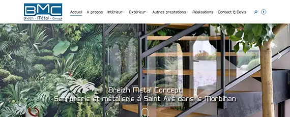 miniature du site internet Breizh Métal Concept